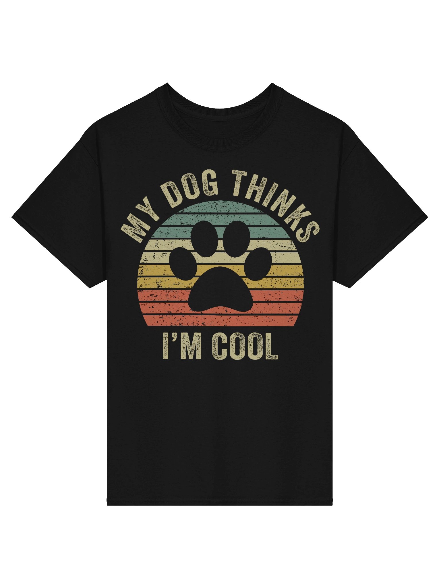 My Dog Thinks Im Cool Retro Dog Lover T-Shirt product image (1)