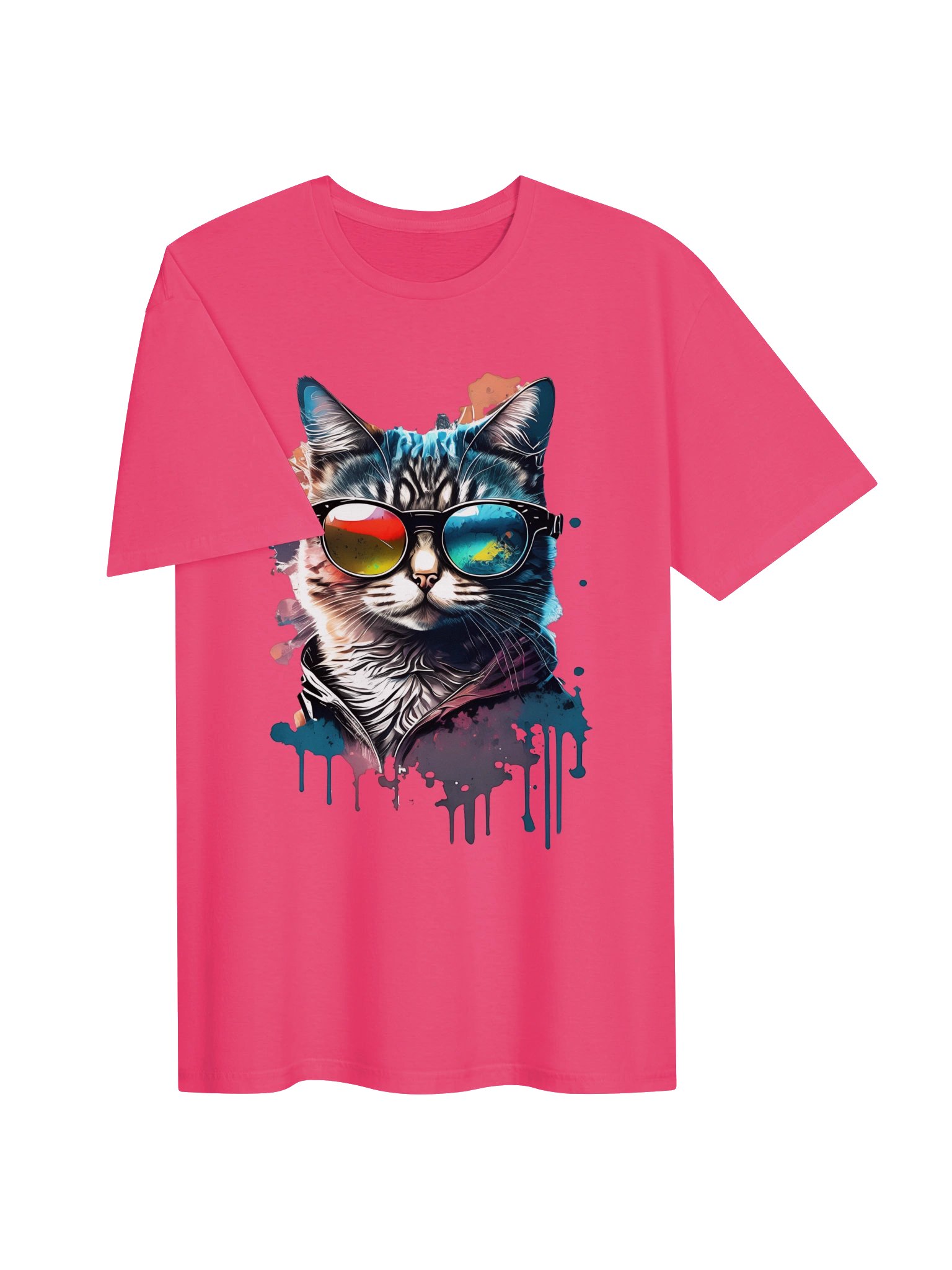 Cool Cat Gamer T-Shirt | Funny Cat with Sunglasses Graphic Tee product image (14)