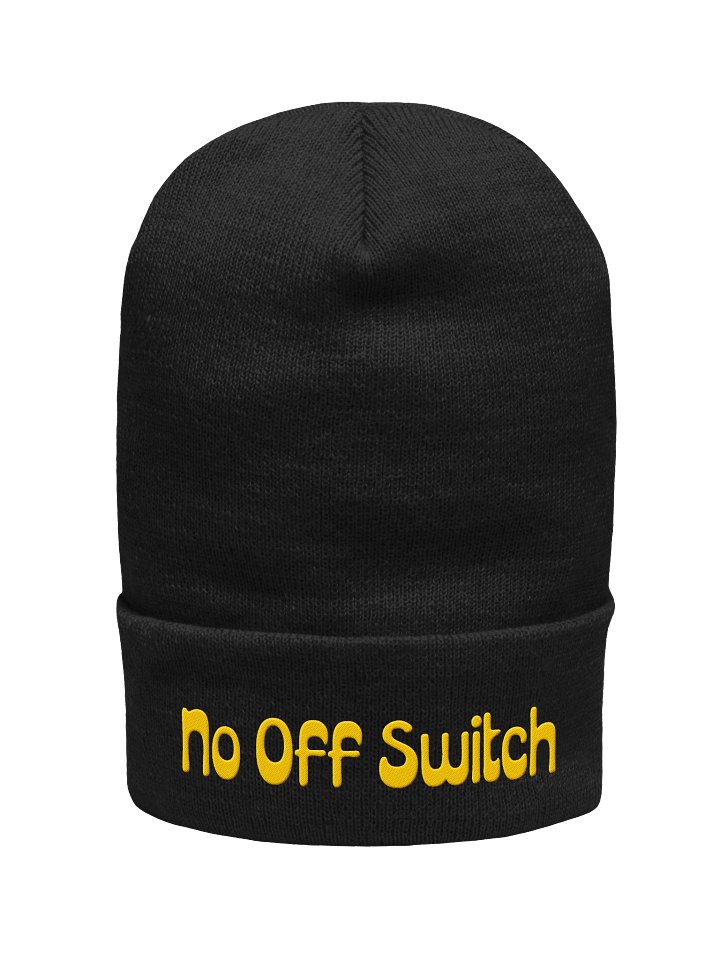 "No Off Switch" Cuffed Beanie by Mark Johan product image (9)
