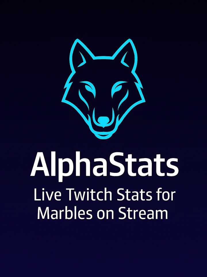 AlphaStats: Real-Time Stats Tracker for Marbles on Stream product image (1)