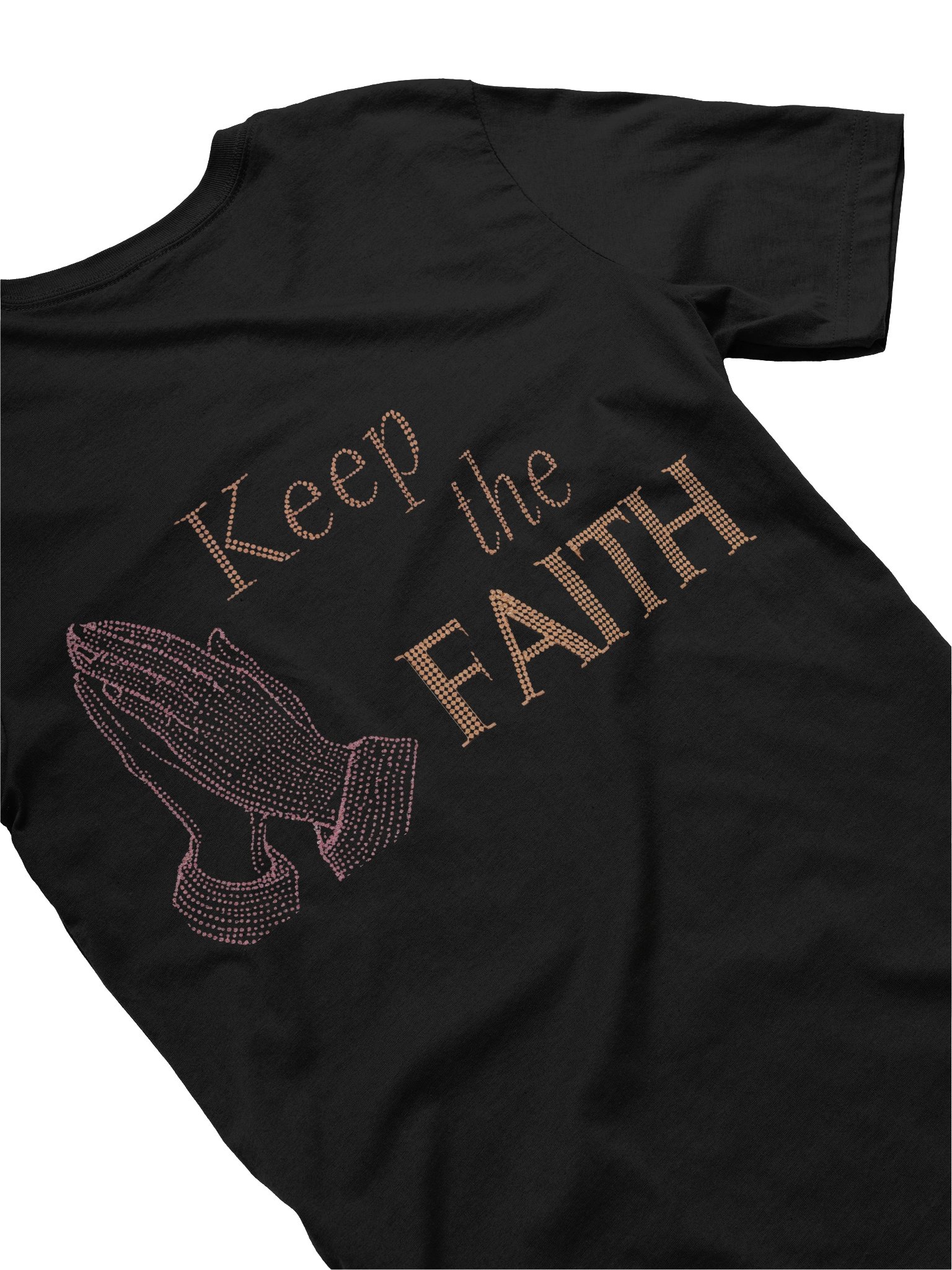 God Kept Me -Keep The Faith Glittery Tee product image (4)