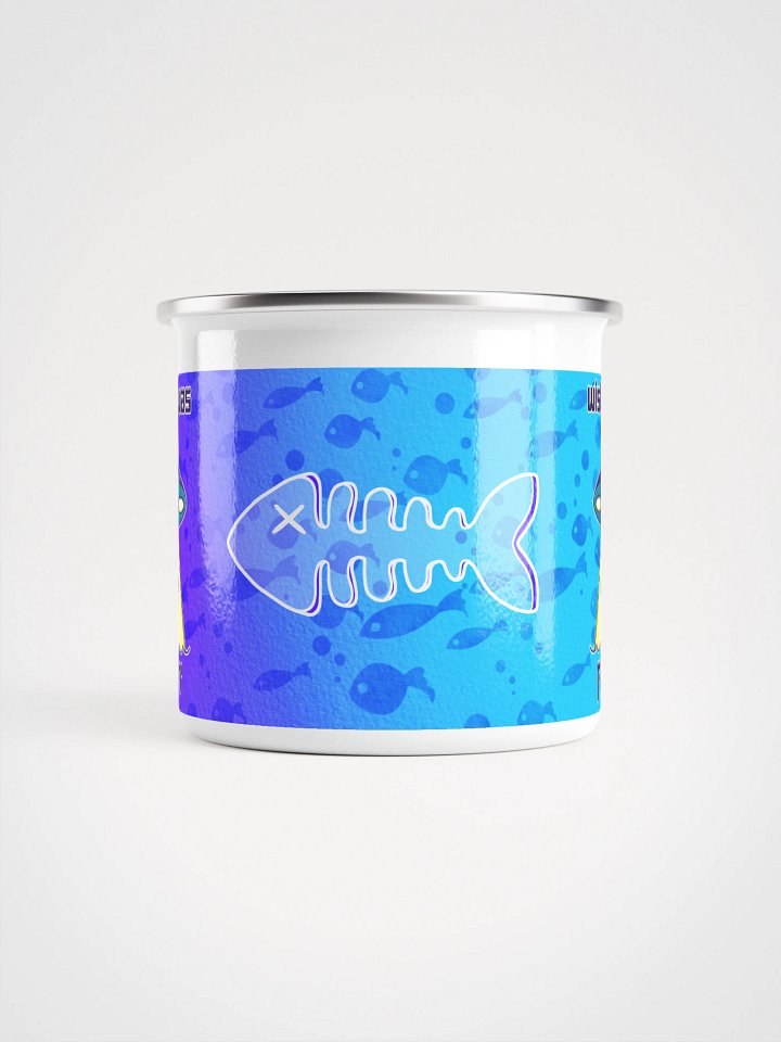 Wishin' I was Fishin' Enamel Mug product image (2)