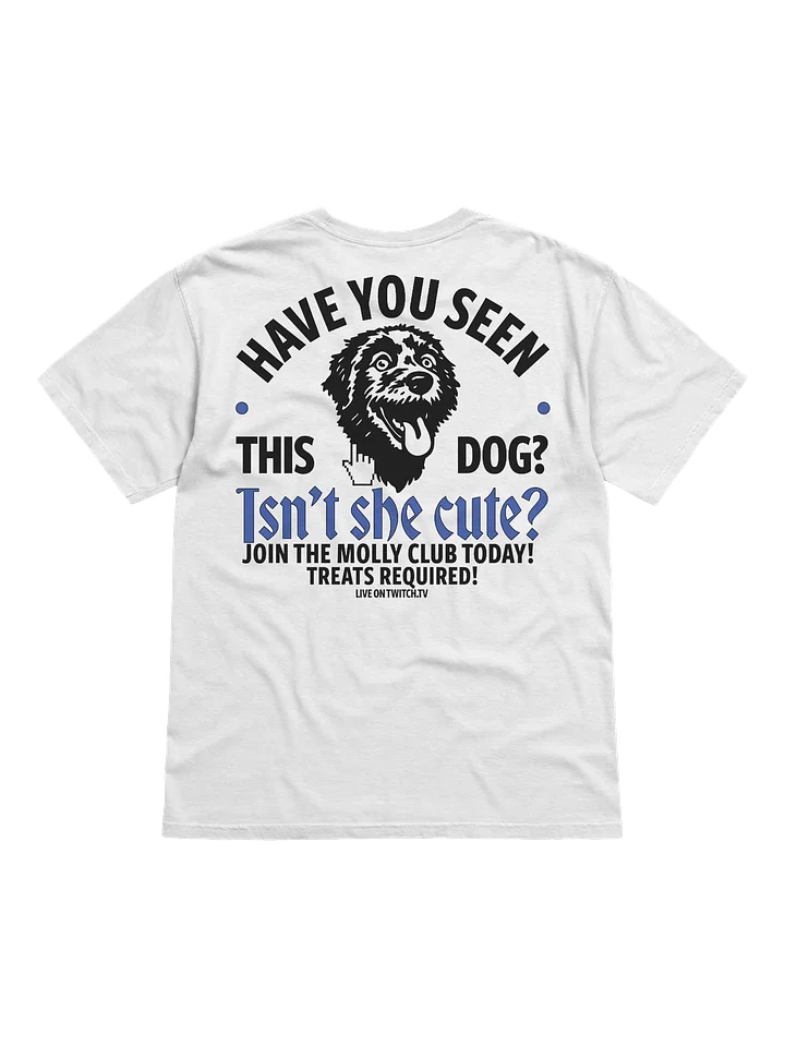 HAVE YOU SEEN THIS DOG? - T-SHIRT (WHITE & BLUE) product image (2)
