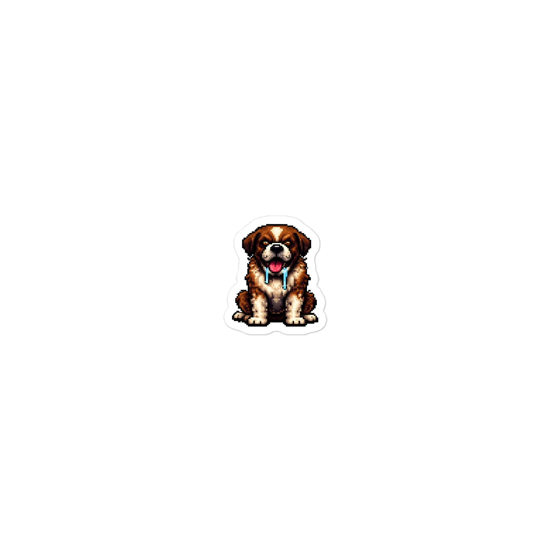 Cujo Retro Pixel Art Laptop Sticker product image (1)