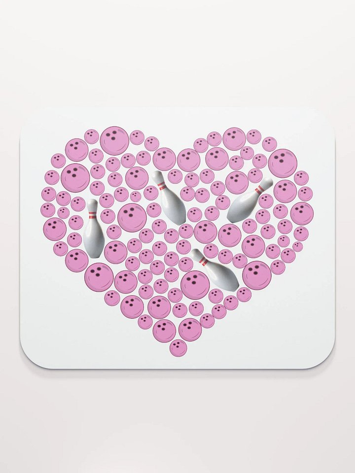 Heart Bowling Strike Mouse Pad product image (2)