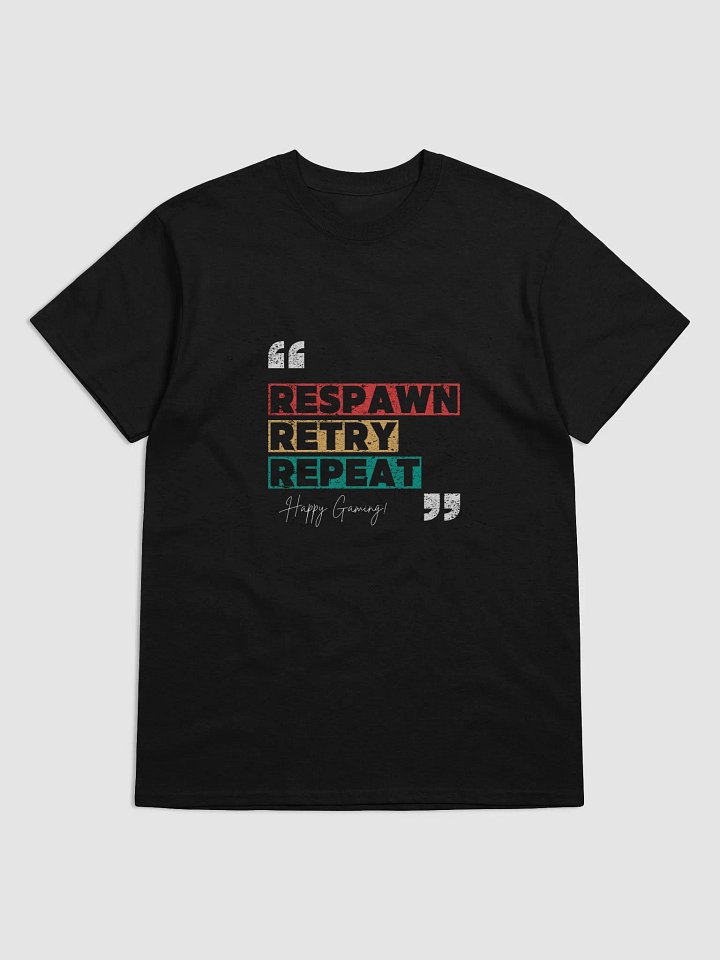 Respawn Retry Repeat | Distressed Gaming T-Shirt product image (1)