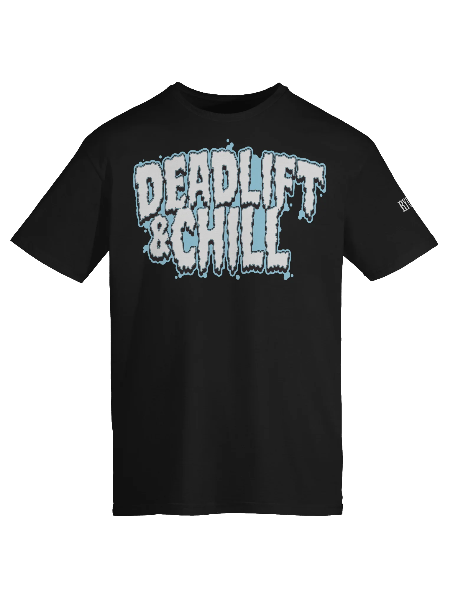 DEADLIFT & CHILL 2 TEE (WHITE LOGO) product image (9)