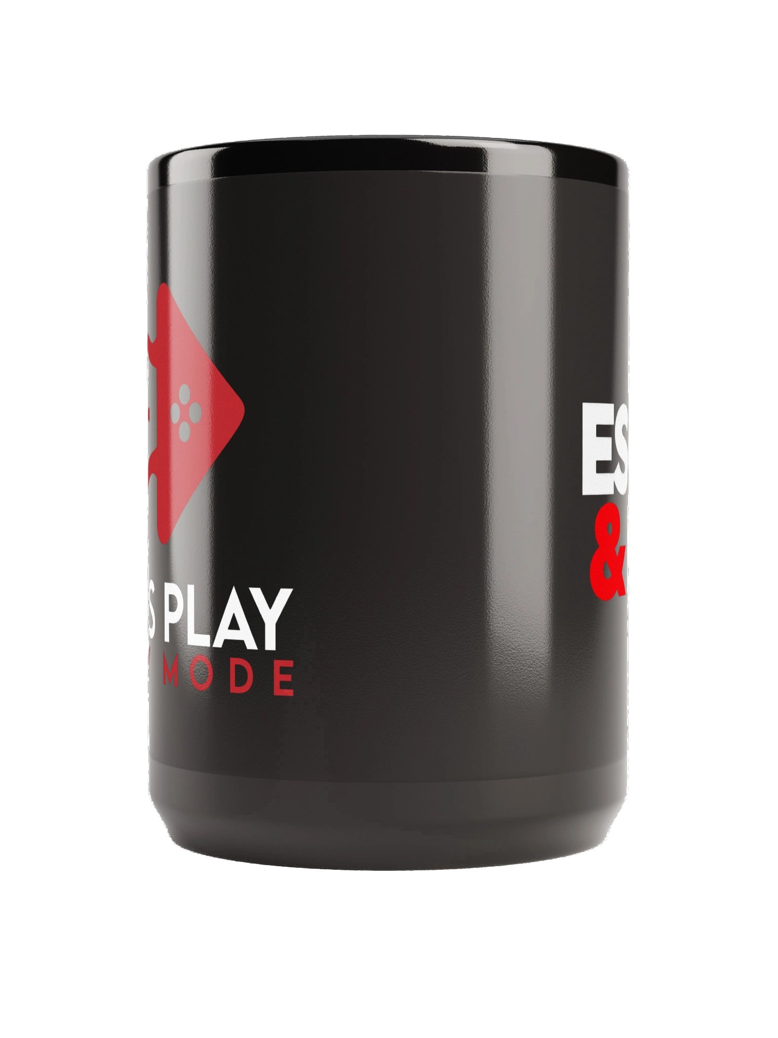 Easy Mode “Escape & Play” Black Mug – 15 oz product image (2)