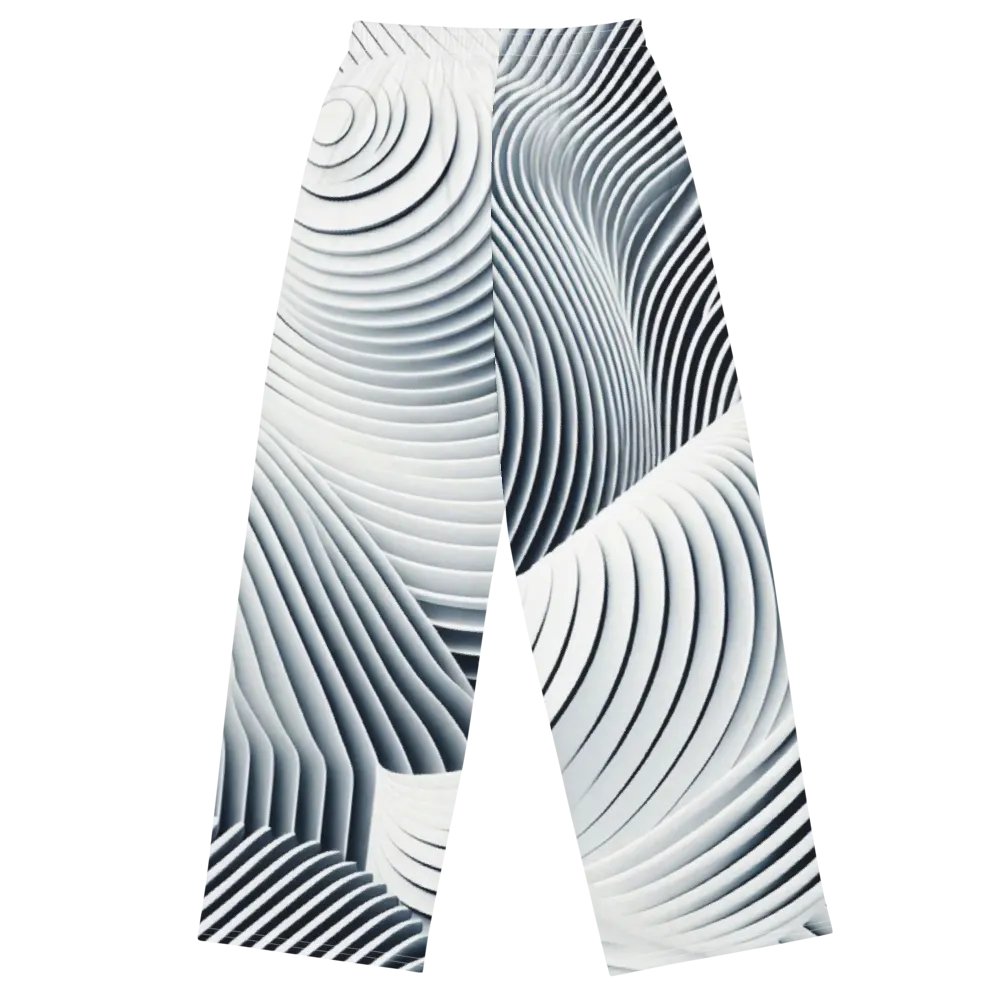 Men's Stream-White-4 Print Pants product image (4)