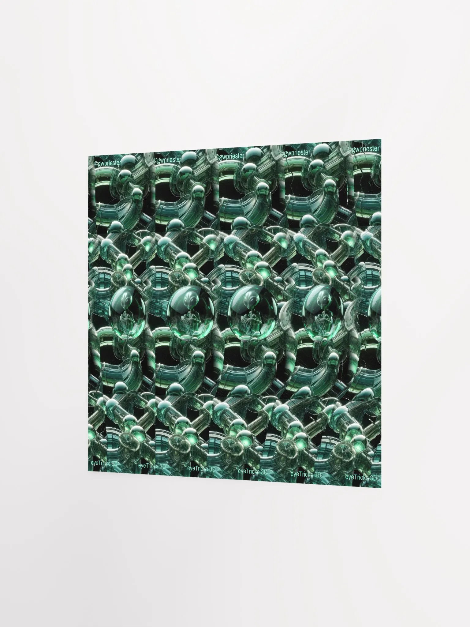 Alien Visitor - 3D Stereogram Poster product image (2)