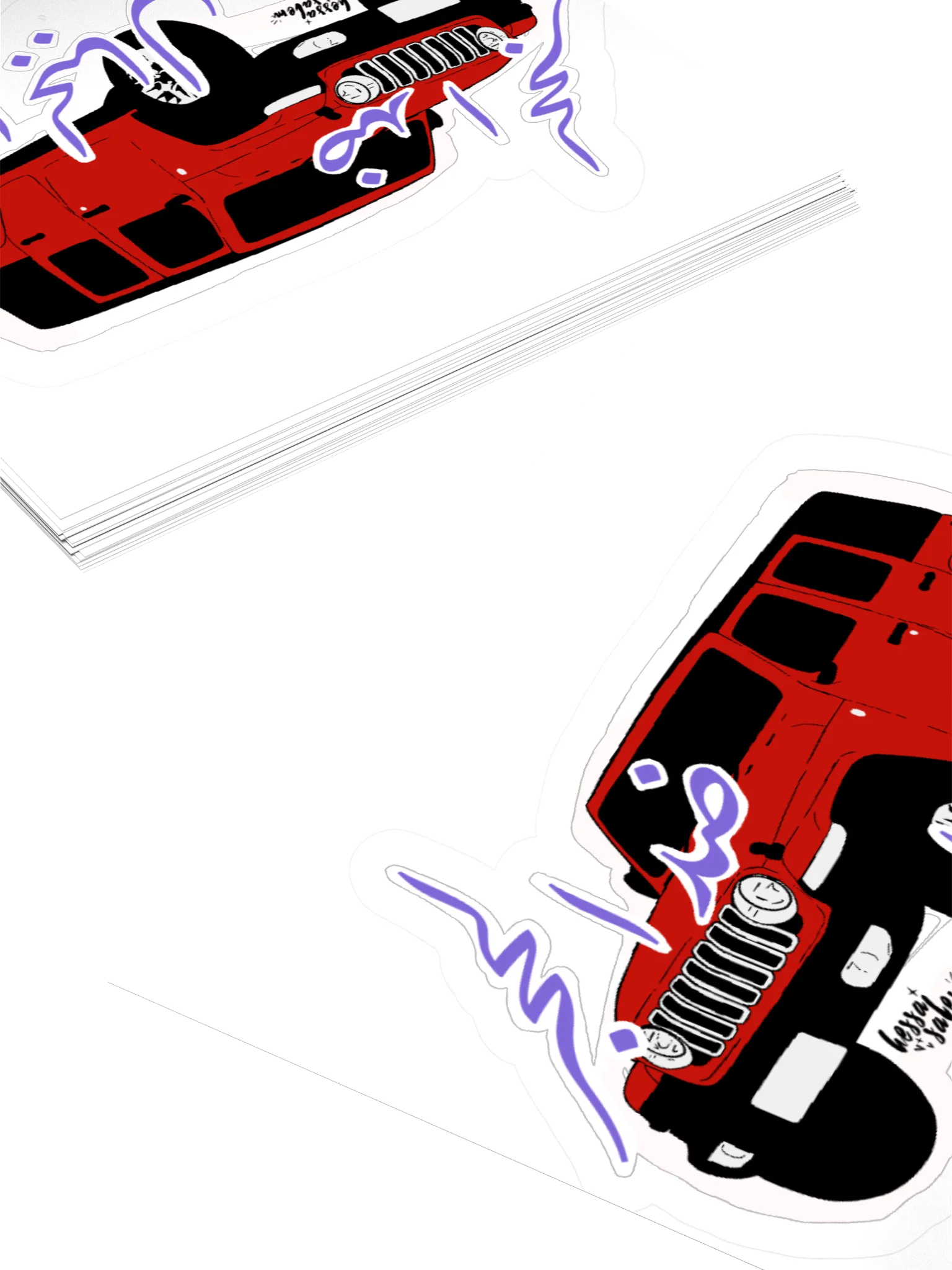 AGAINST STONE, AGAINST MOUNTAIN /Jeep // Sticker product image (5)