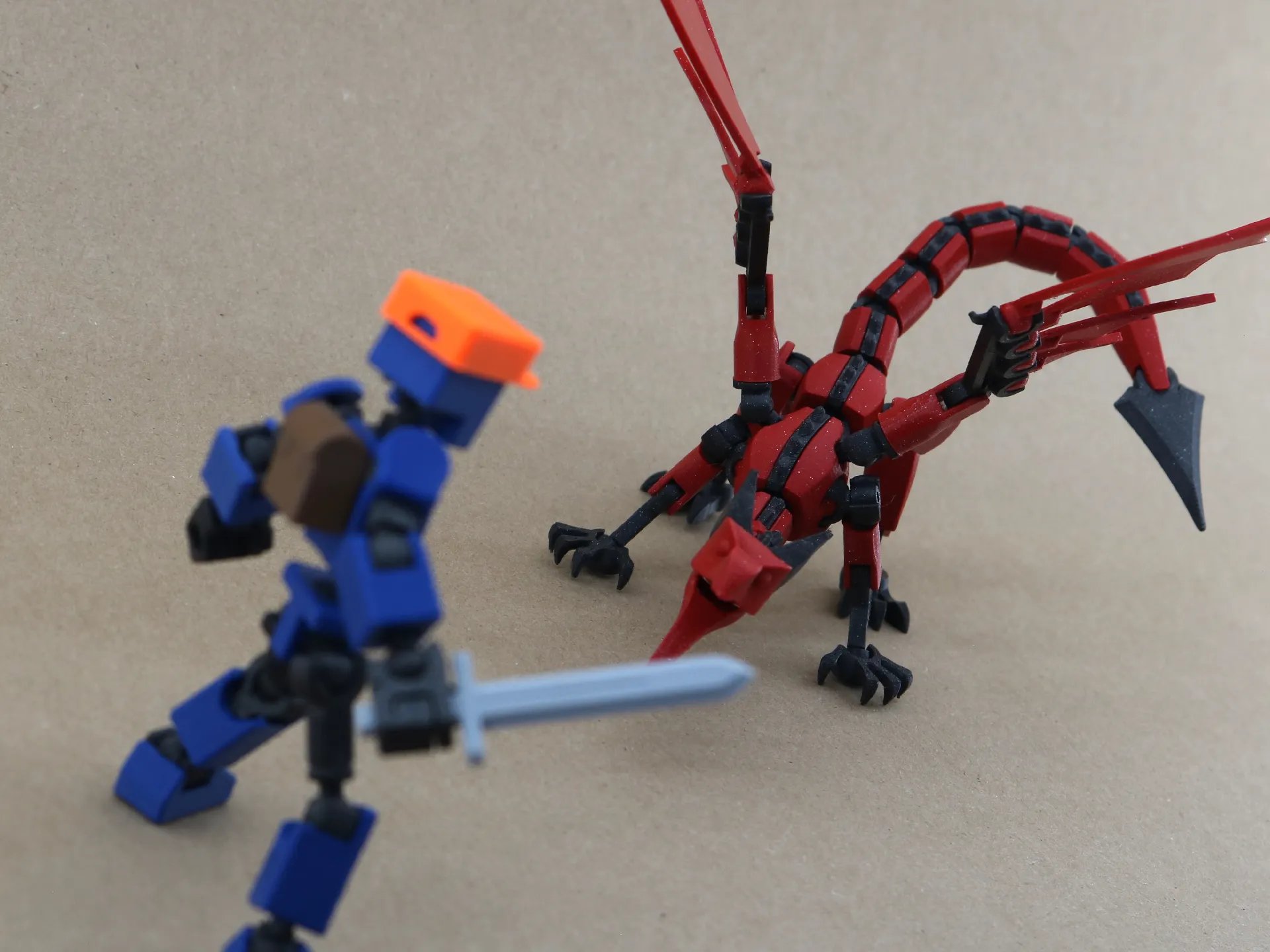 Dragon action figure STL product image (6)