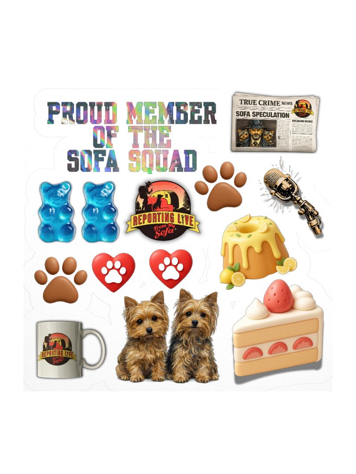 Proud Member Sofa Squad Sticker Sheet product image (1)