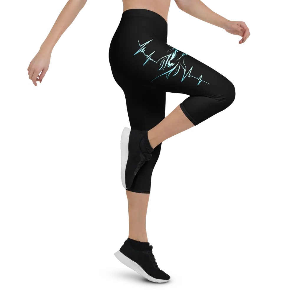 Horse Heartbeat Capri Leggings product image (3)