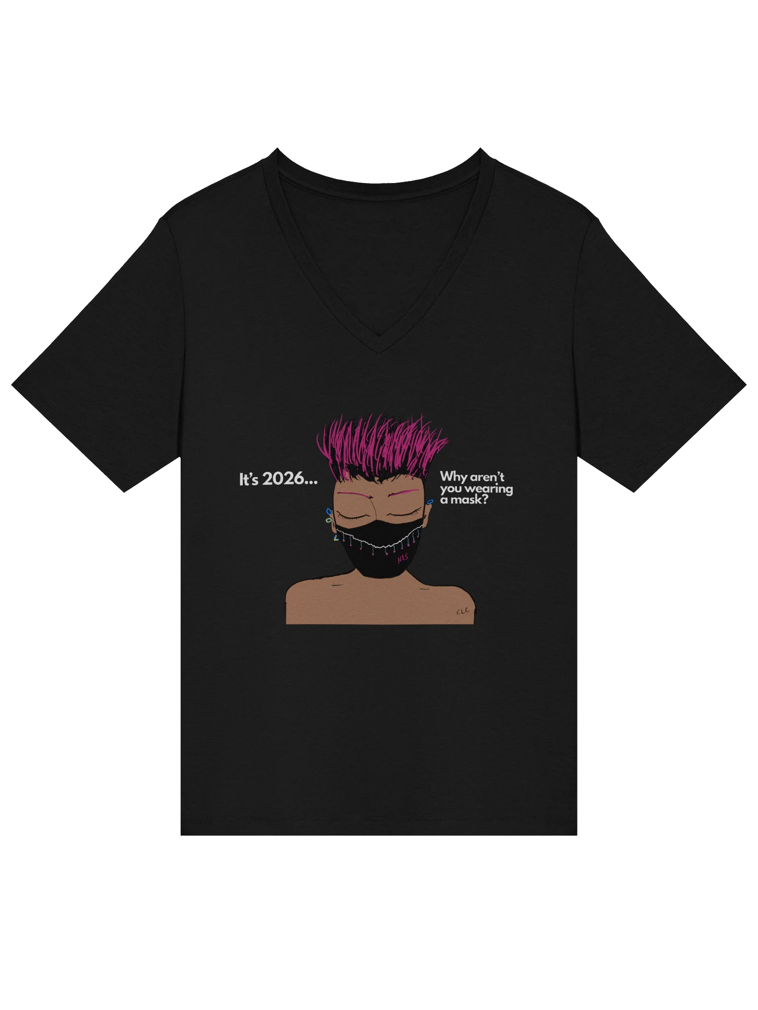The Real Question v-neck tee product image (13)