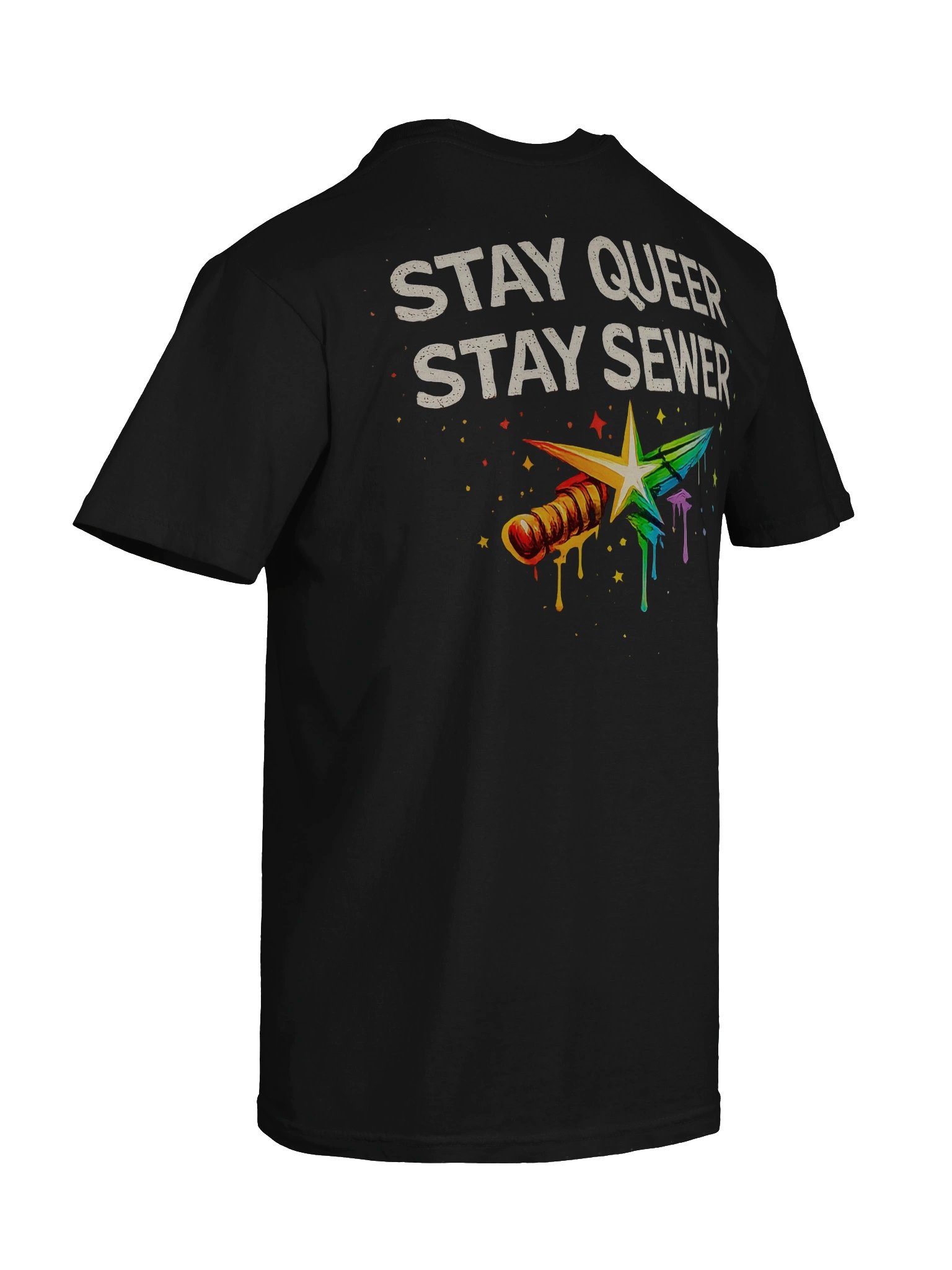Stay Queer, Stay Sewer Pride Tee product image (8)