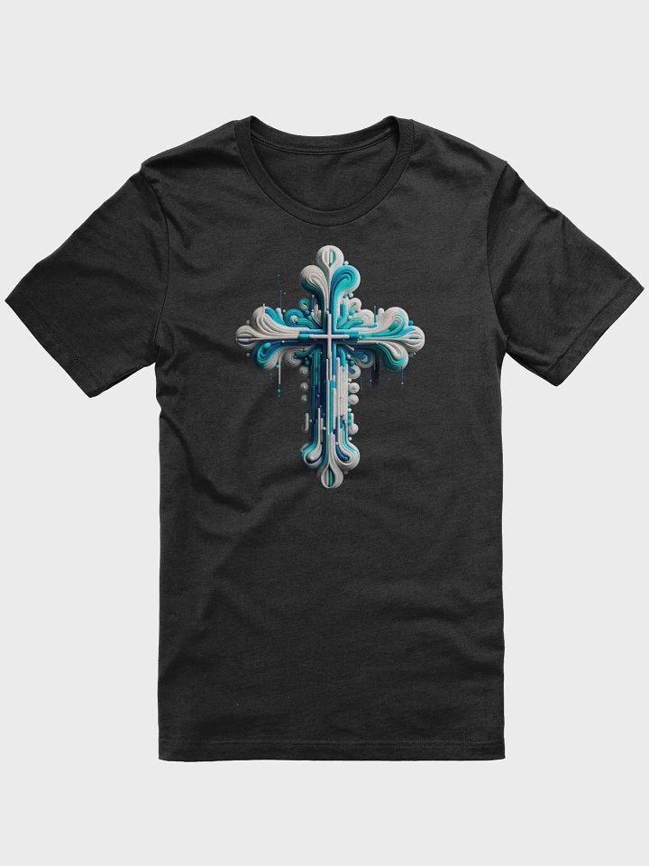 Turquoise and White Cross product image (1)