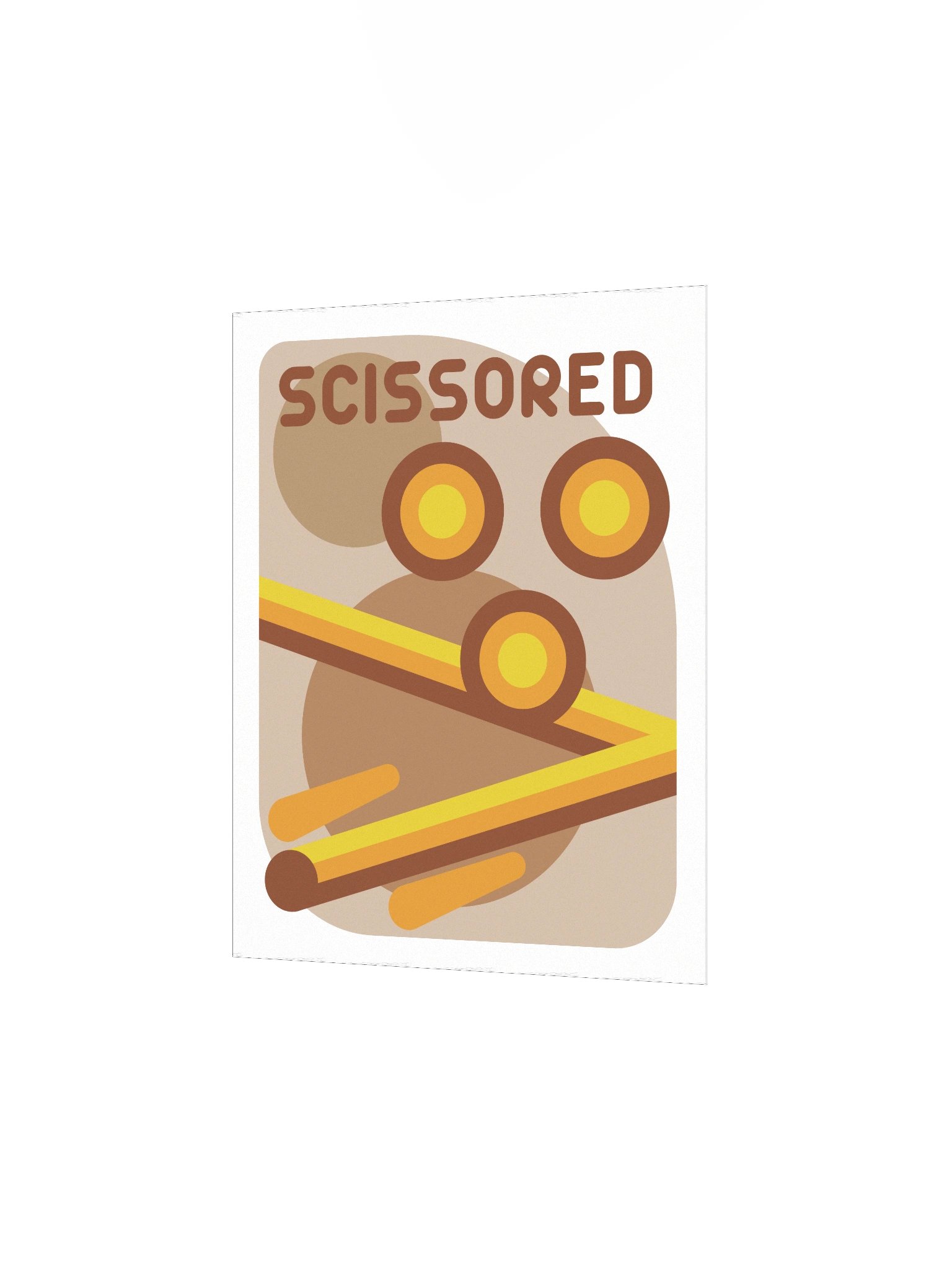 Scissored Poster - Orange/Red product image (2)