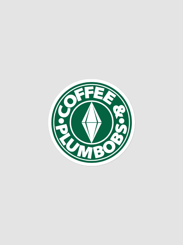 Coffee & Plumbobs Logo Sticker product image (1)