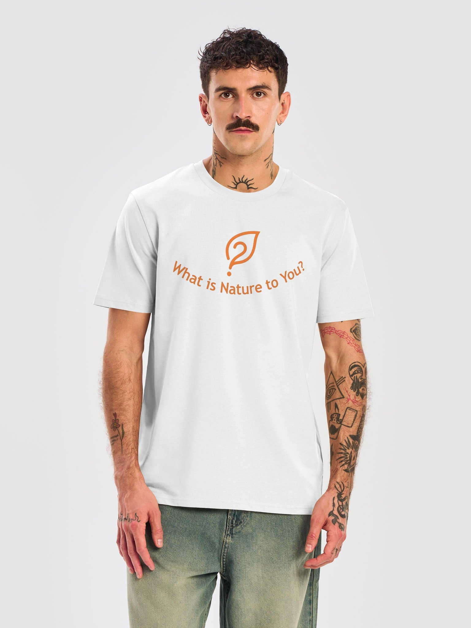 What is Nature to You? Organic Unisex Cotton Shirt (White) product image (5)