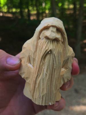 Step By Step Face Carving for a Dwarf.  4inch tall Dwarf, carved from 2inch by 2inch basswood stock. #woodcarving #asmr #fantasyartist #stepbystep #asmrvideo 