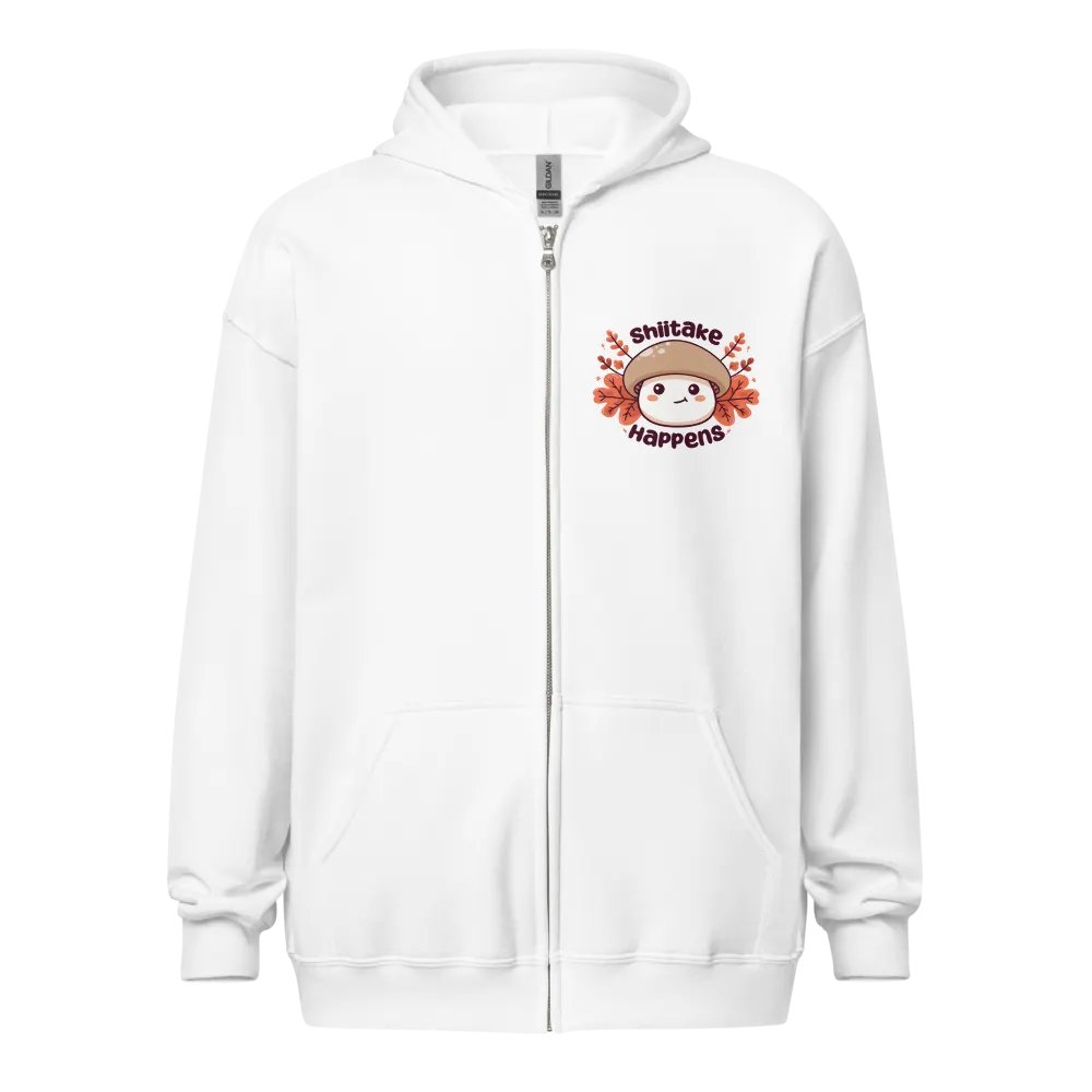 *Limited Time* Shiitake Happens Zip Up Hoodie (Light) product image (1)