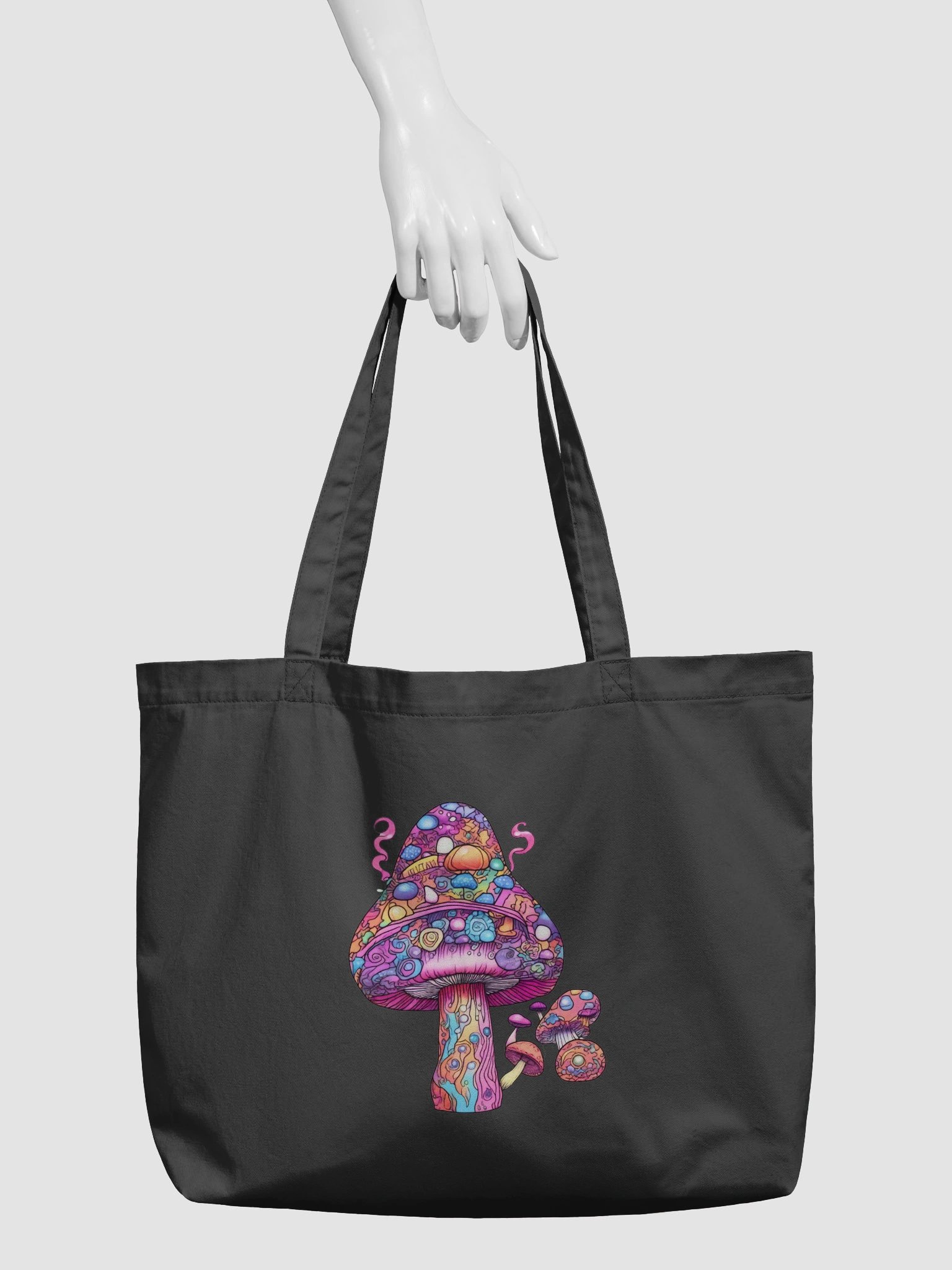 Magic Mushroom Cluster - Eco-conscious Organic Cotton Tote product image (4)