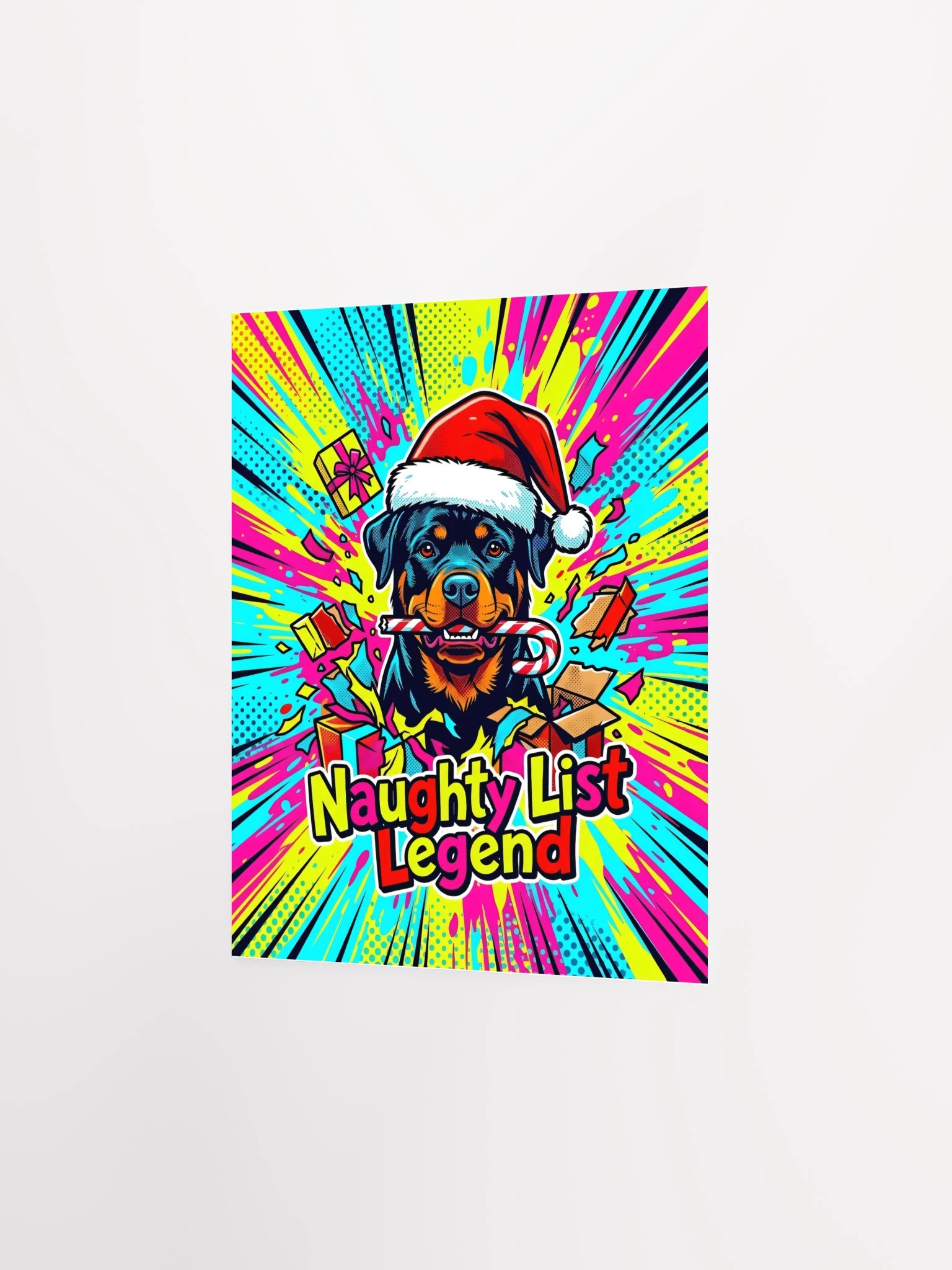 Naughty List Rottweiler Poster product image (26)