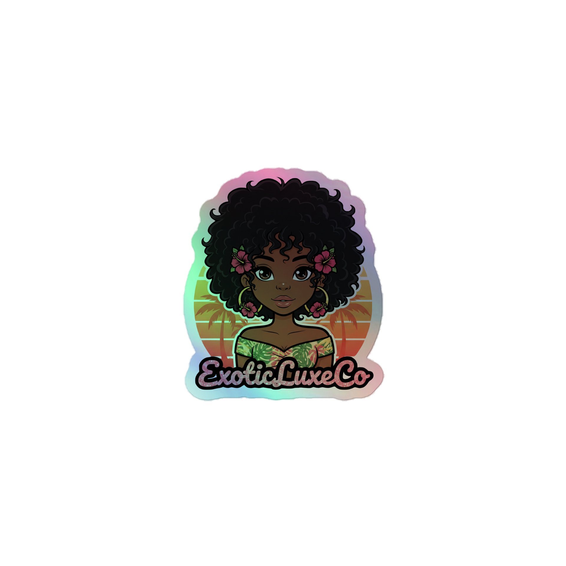 Exotic Luxe Gal Holographic Sticker product image (1)