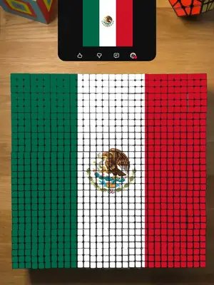 Make MEXICO'S Flag! 🇲🇽 #tiktok #rubikscube #viral #mexicoflagrubikscube #mexicanflag #rubikscubeart #flagmosaic #cubeart #mosaicart #nationalflag #mexicopride #rubiksmosaic #flagoncube #cubeportrait #patrioticart #pixelartist #viralrubiks #flagchallenge #cubeartchallenge #artoncube #cubingcommunity #mexico #vivamexico #banderademexico