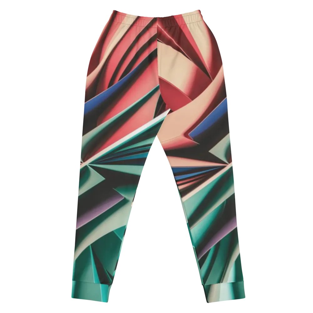 Abstract Geometric Women's Joggers in Vibrant Colors (XS-3XL) product image (3)