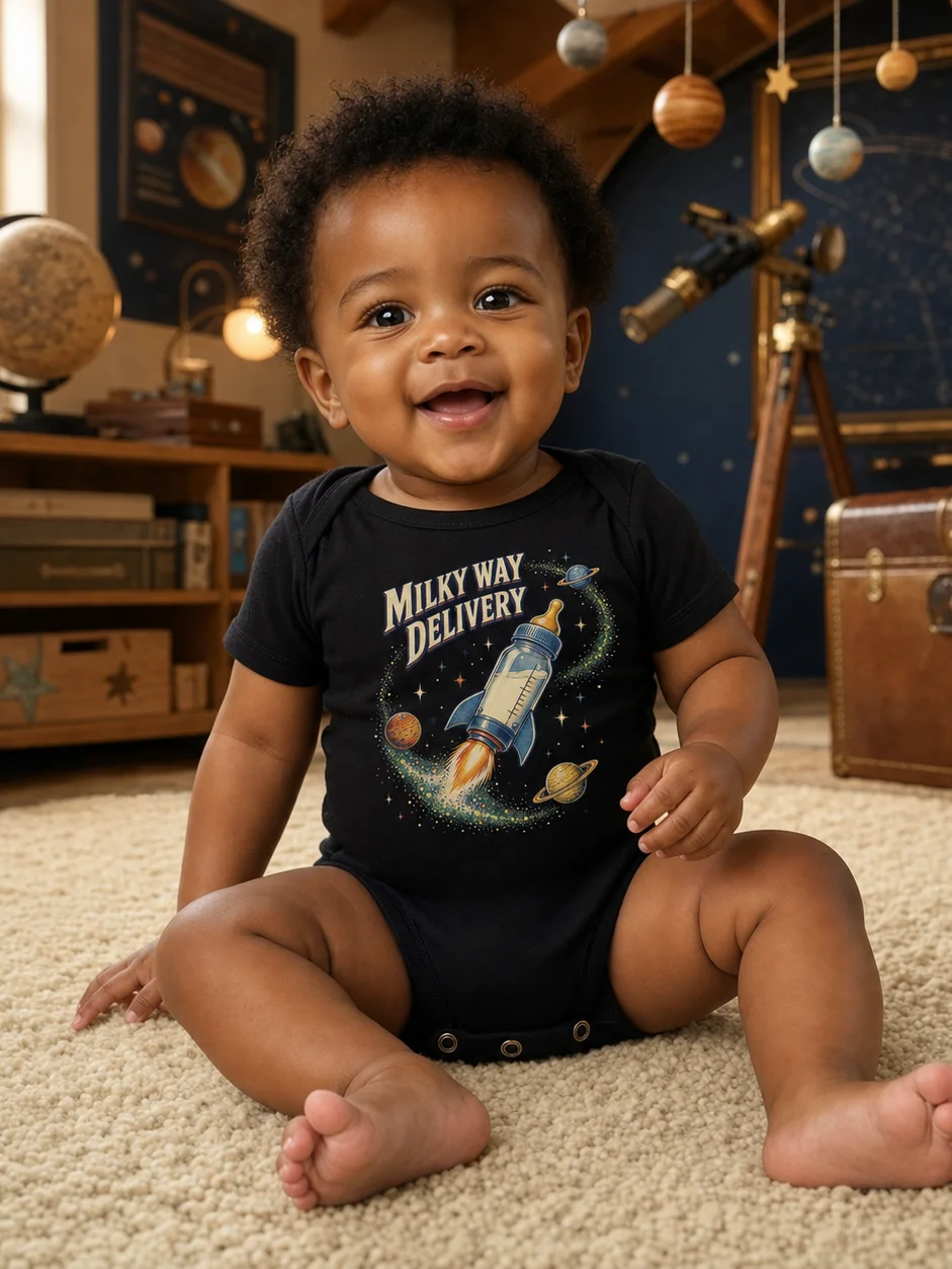 Milky Way Delivery Baby Bodysuit product image (3)