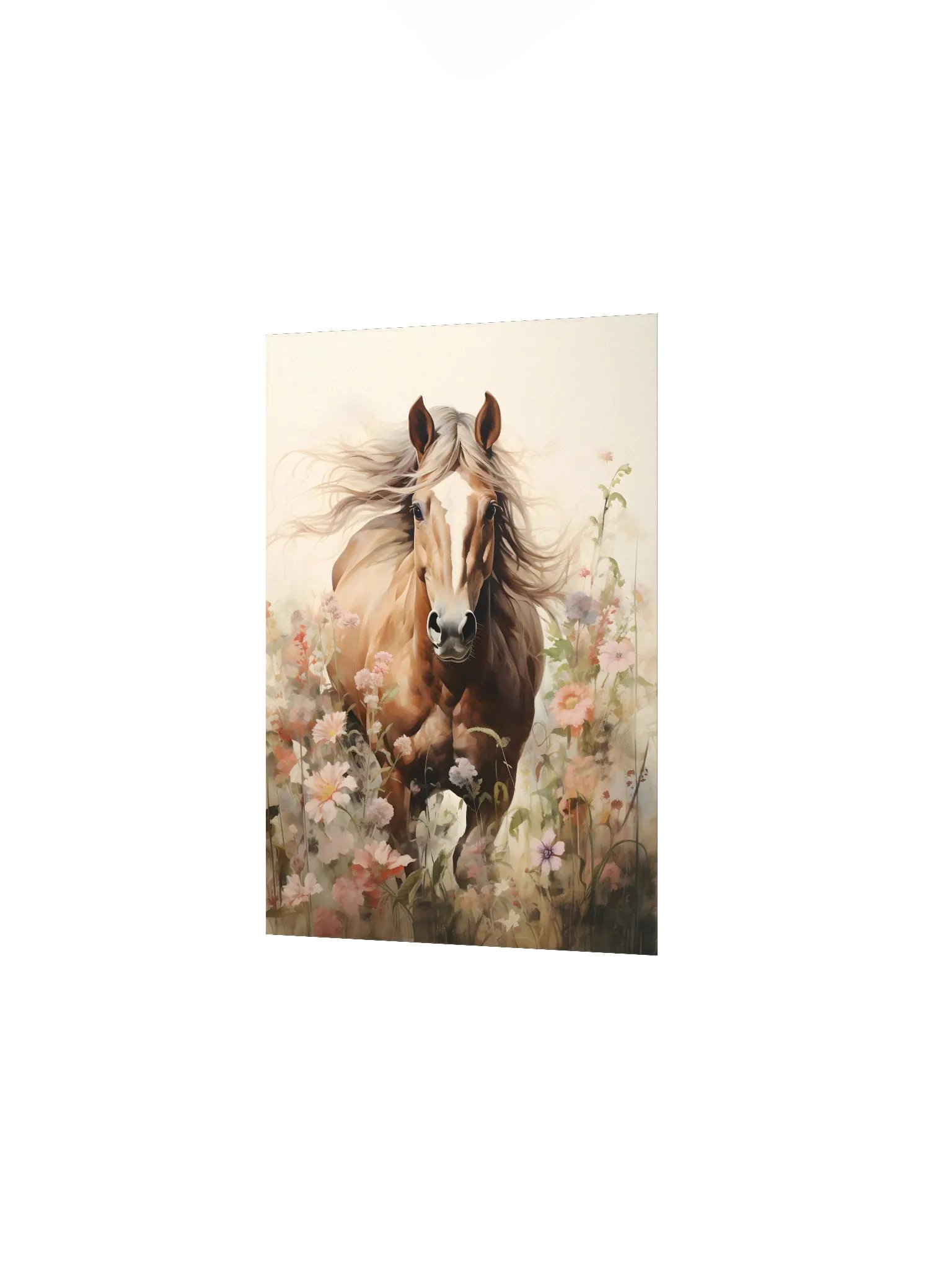 Watercolor Horse in Country Floral Fields product image (3)