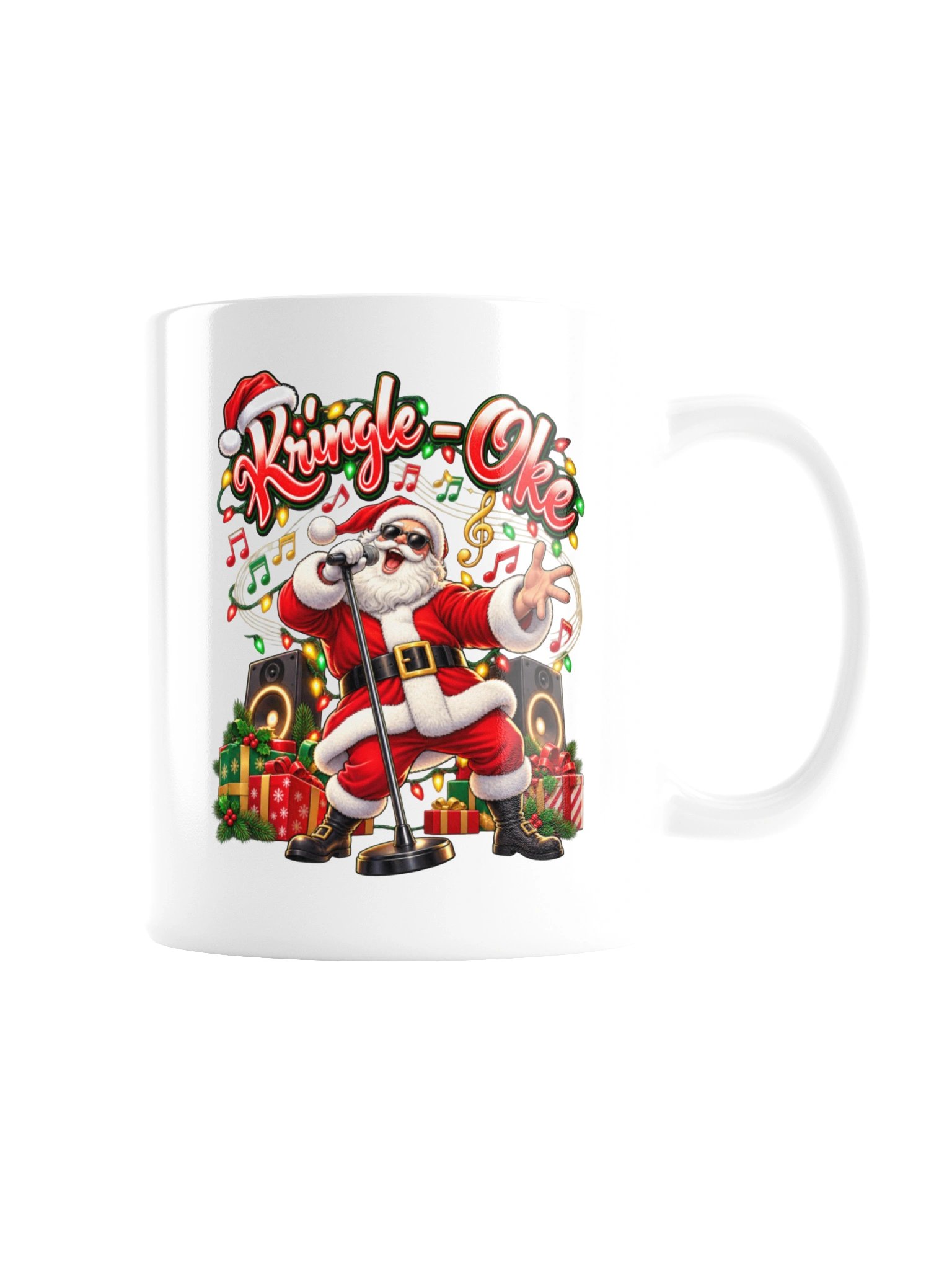 KRINGLE-OKE — Santa’s Taking the Mic! Mug product image (8)