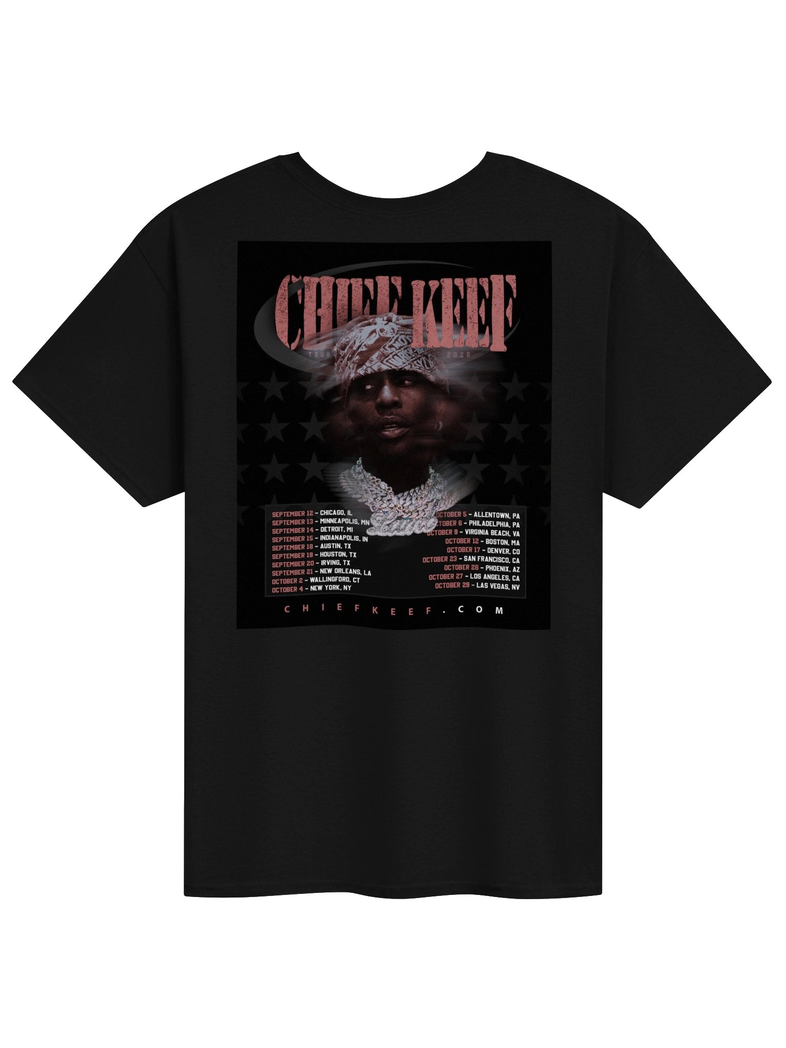 CHIEF KEEF LIVE Tour 2026 Merch Tshirt product image (2)