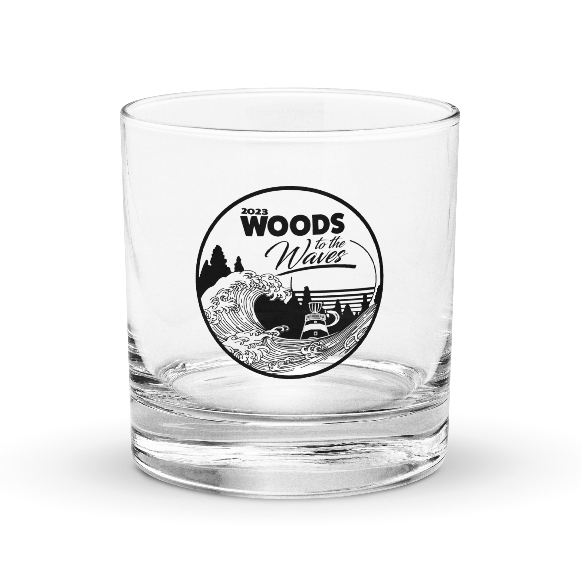 Woods to Waves 2023 – Rocks Glass product image (1)
