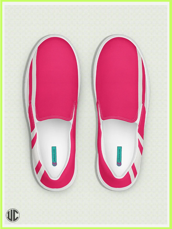 UnkoCon – Hot Pink Women’s Slip-On Shoes product image (1)