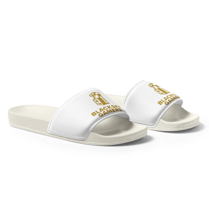 White Classic BlackSkyGamers Logo Slides (WOMENS SIZE) product image (1)