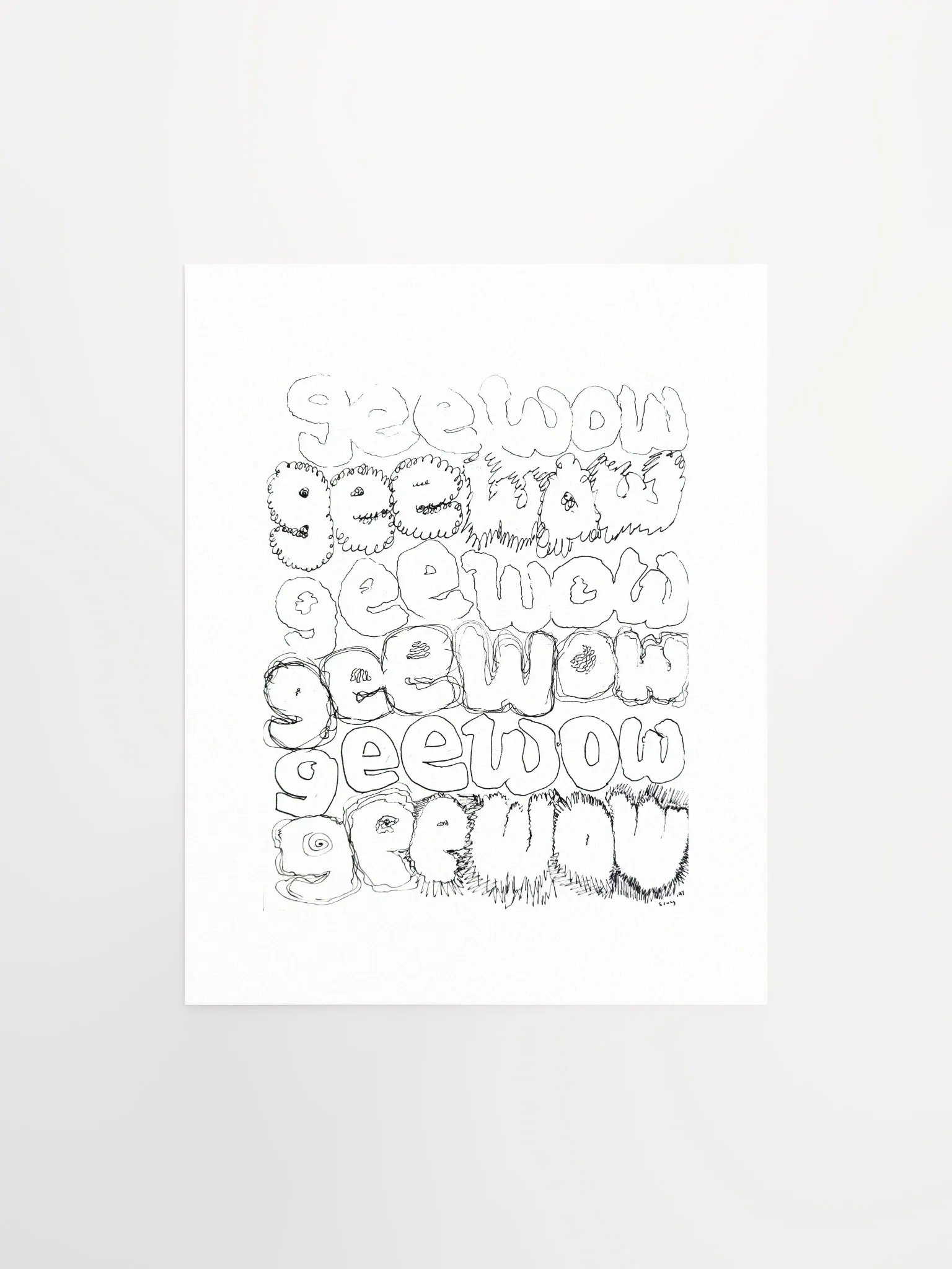 Gee Wow Print product image (2)