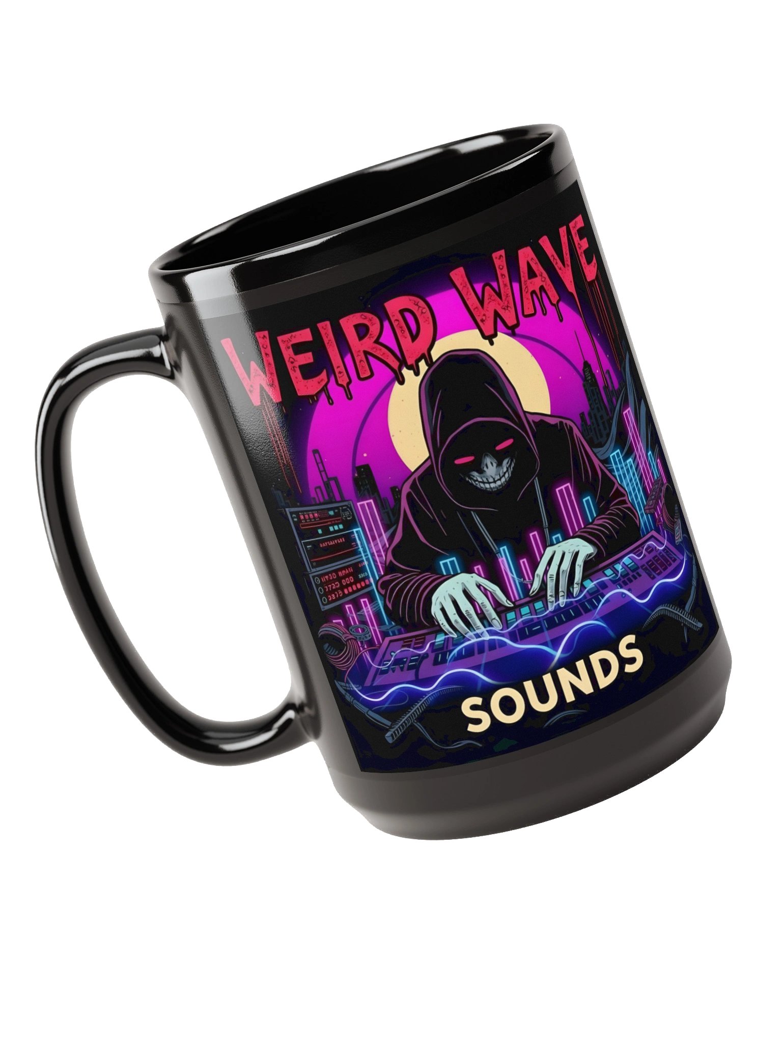 Weird Wave Sounds Duality Mug - 15 0z Black product image (3)