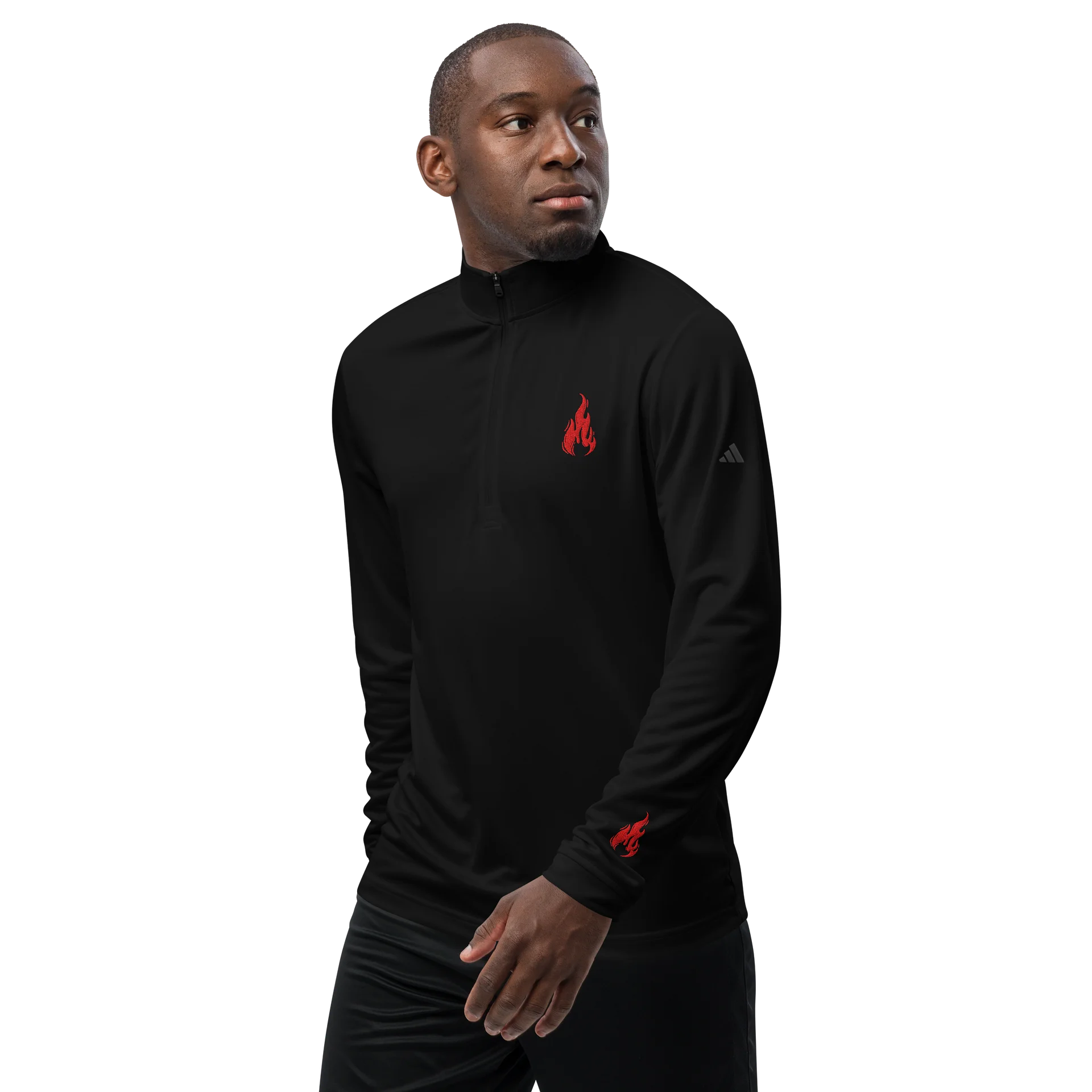"Fire" Adidas Quarter-Zip Performance Top product image (6)