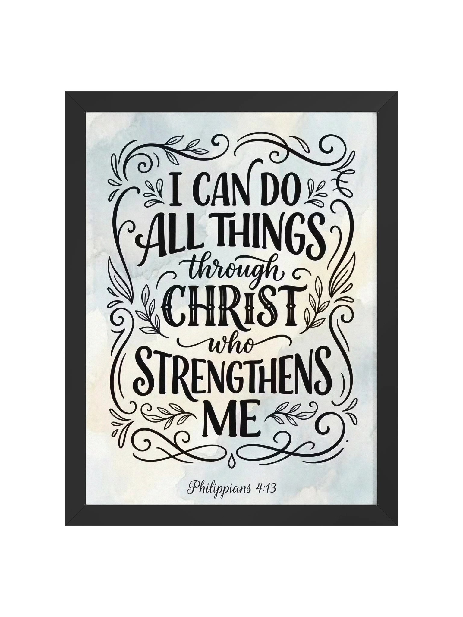 Philippians 4:13 Calligraphy Wall Art product image (1)