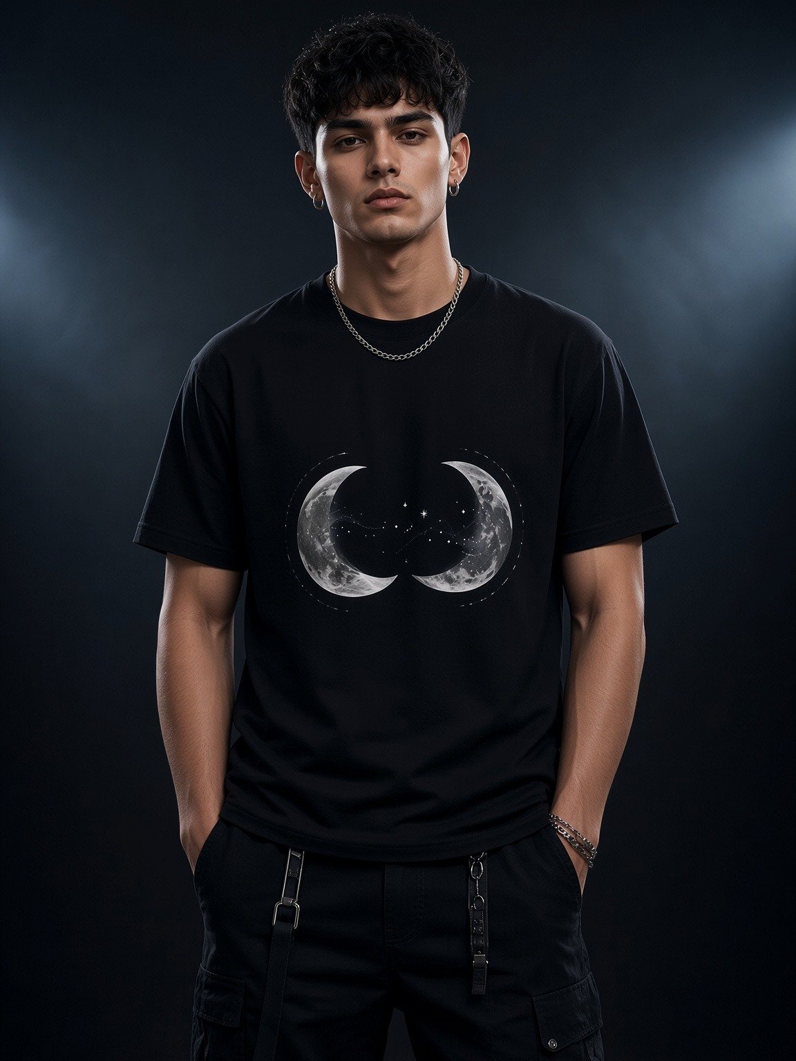 Midnight Veil — Twin Veil Moons Tee product image (3)