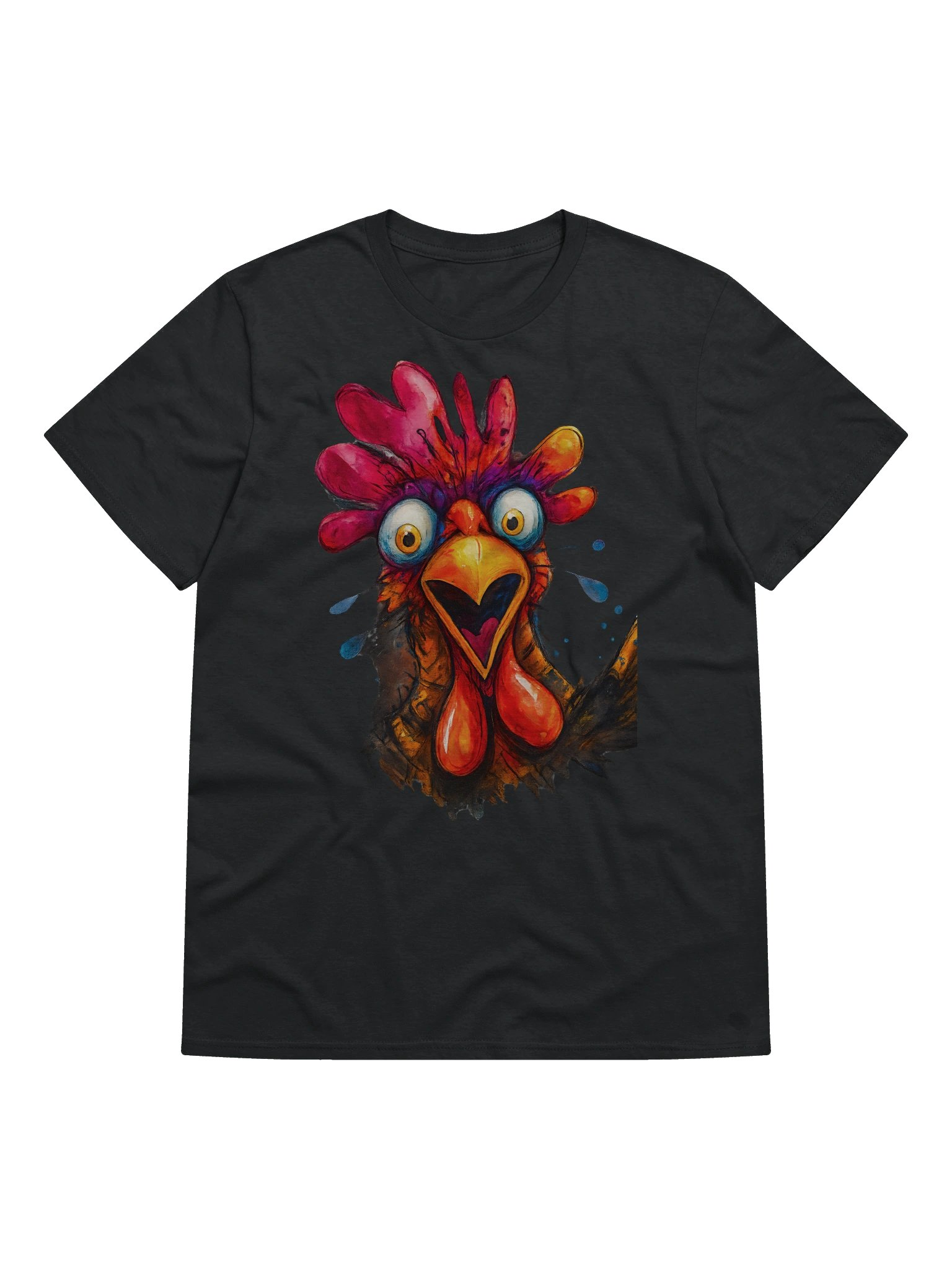 Vivid Chicken Cartoon T-Shirt product image (1)