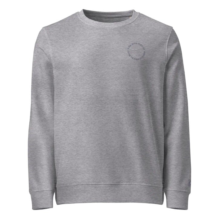 Embroidered Circle Crewneck (Gray) product image (1)