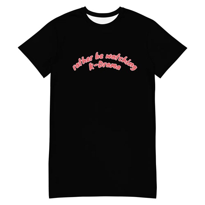 rather be watching kdrama cozy shirt dress product image (2)