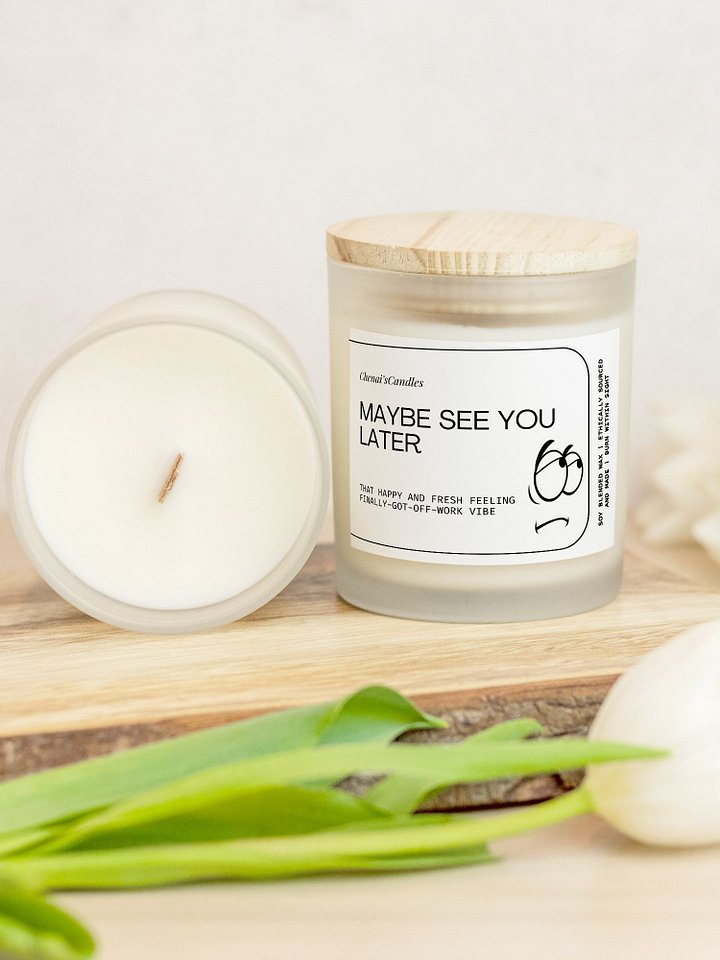 Maybe see you later Frosted Candle product image (1)