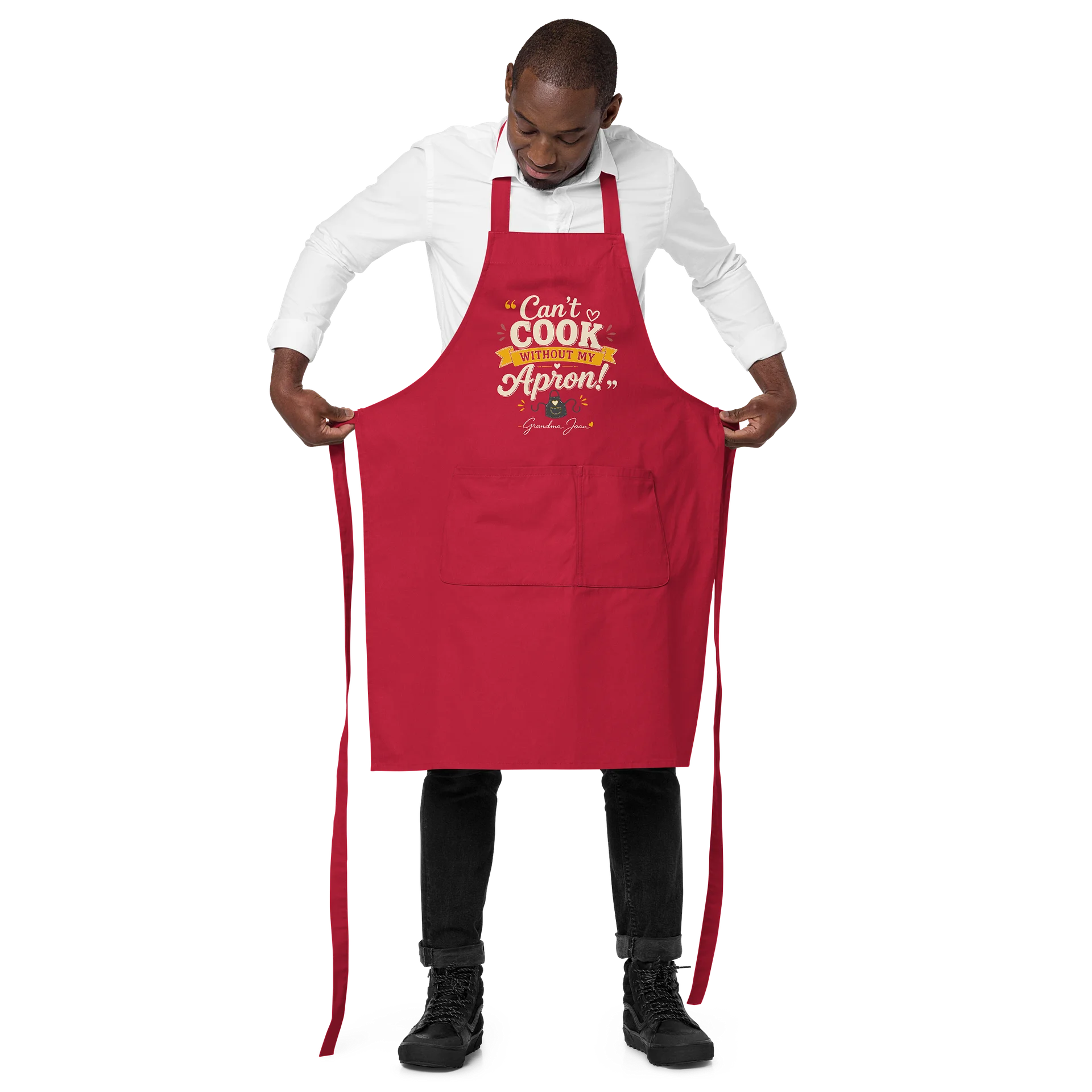 Can't cook without my Apron! - Apron Red product image (2)