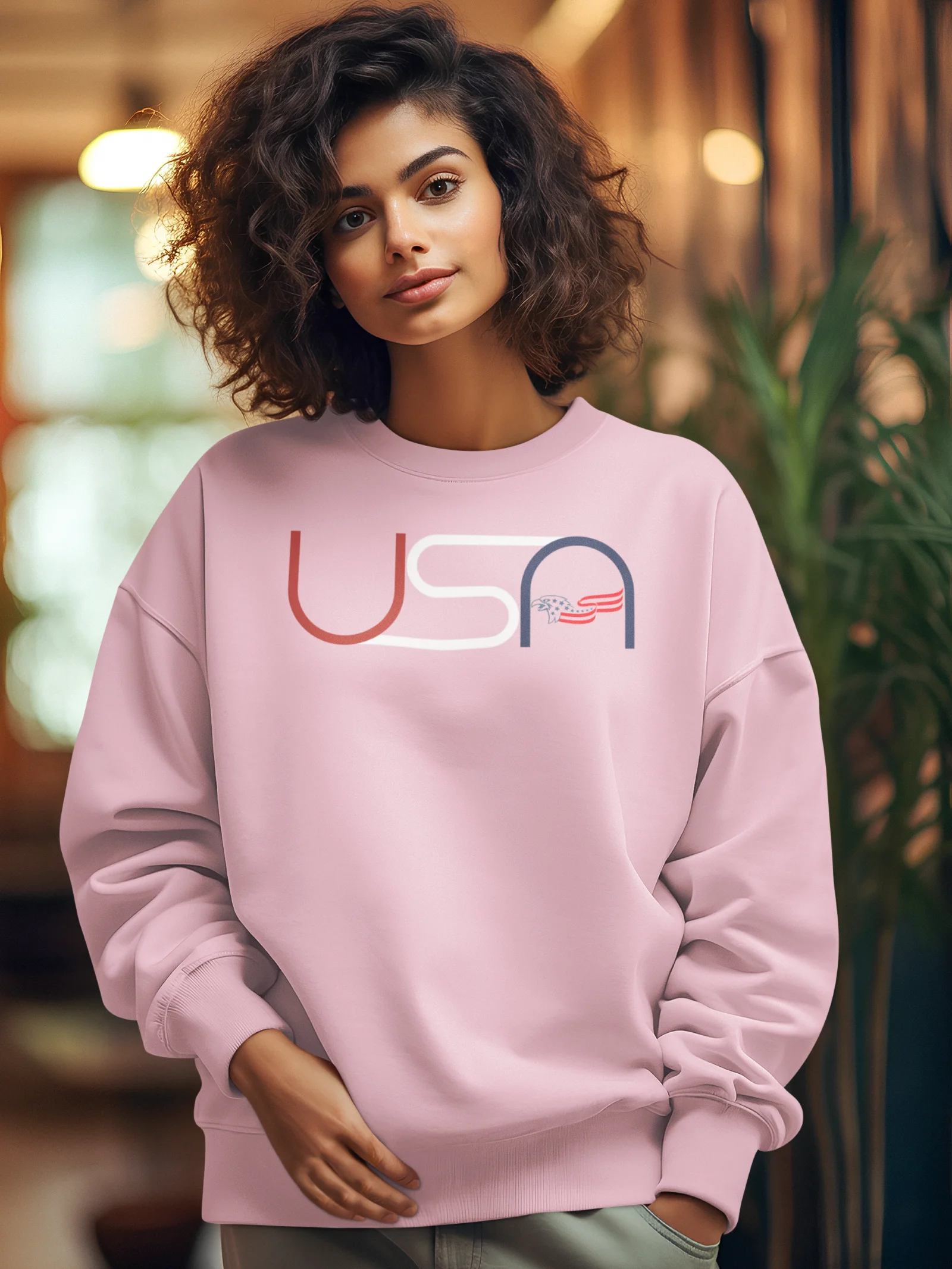 Winged USA Crewneck Sweatshirt product image (5)