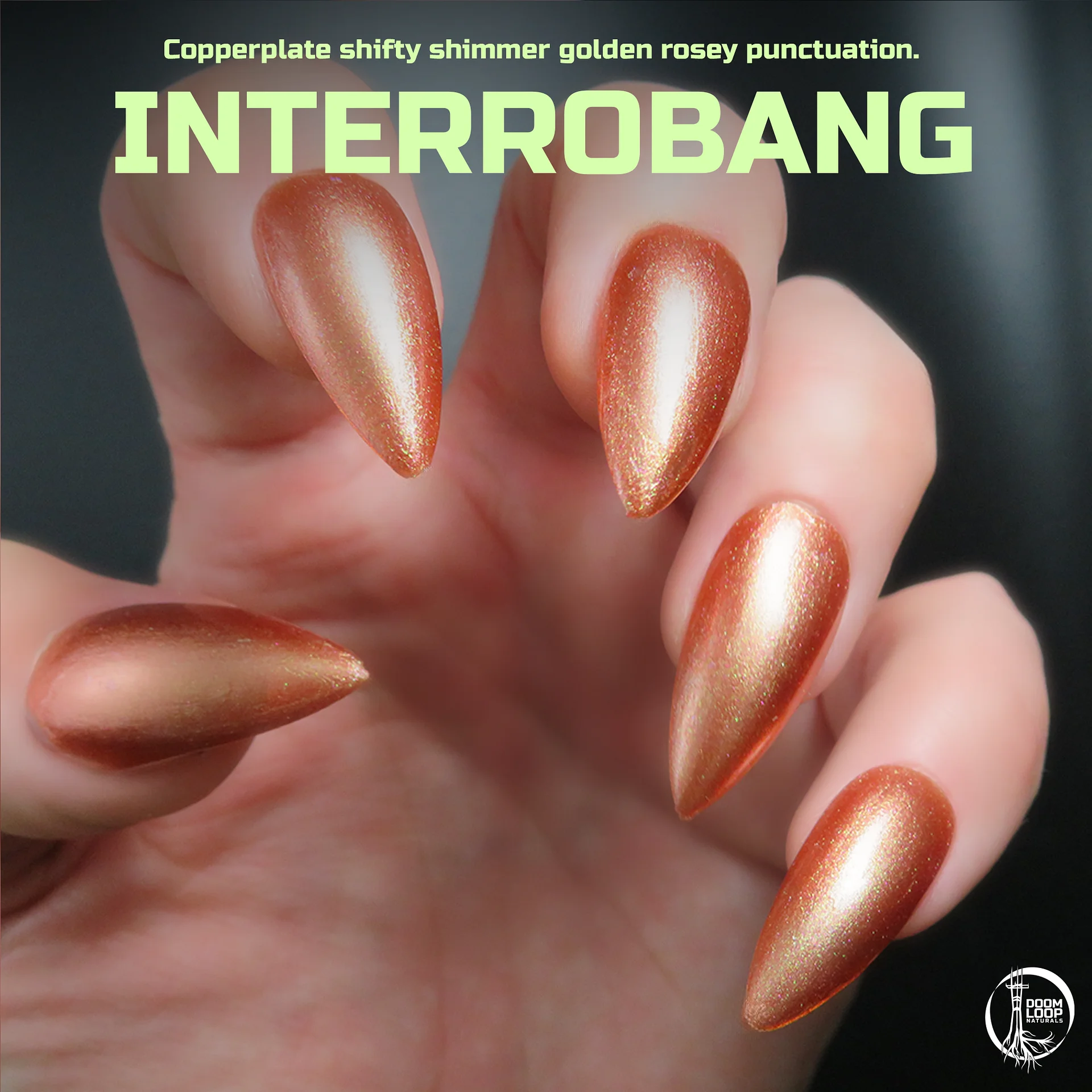 INTERROBANG - Sunset Gold Sparkly Nail Polish product image (1)